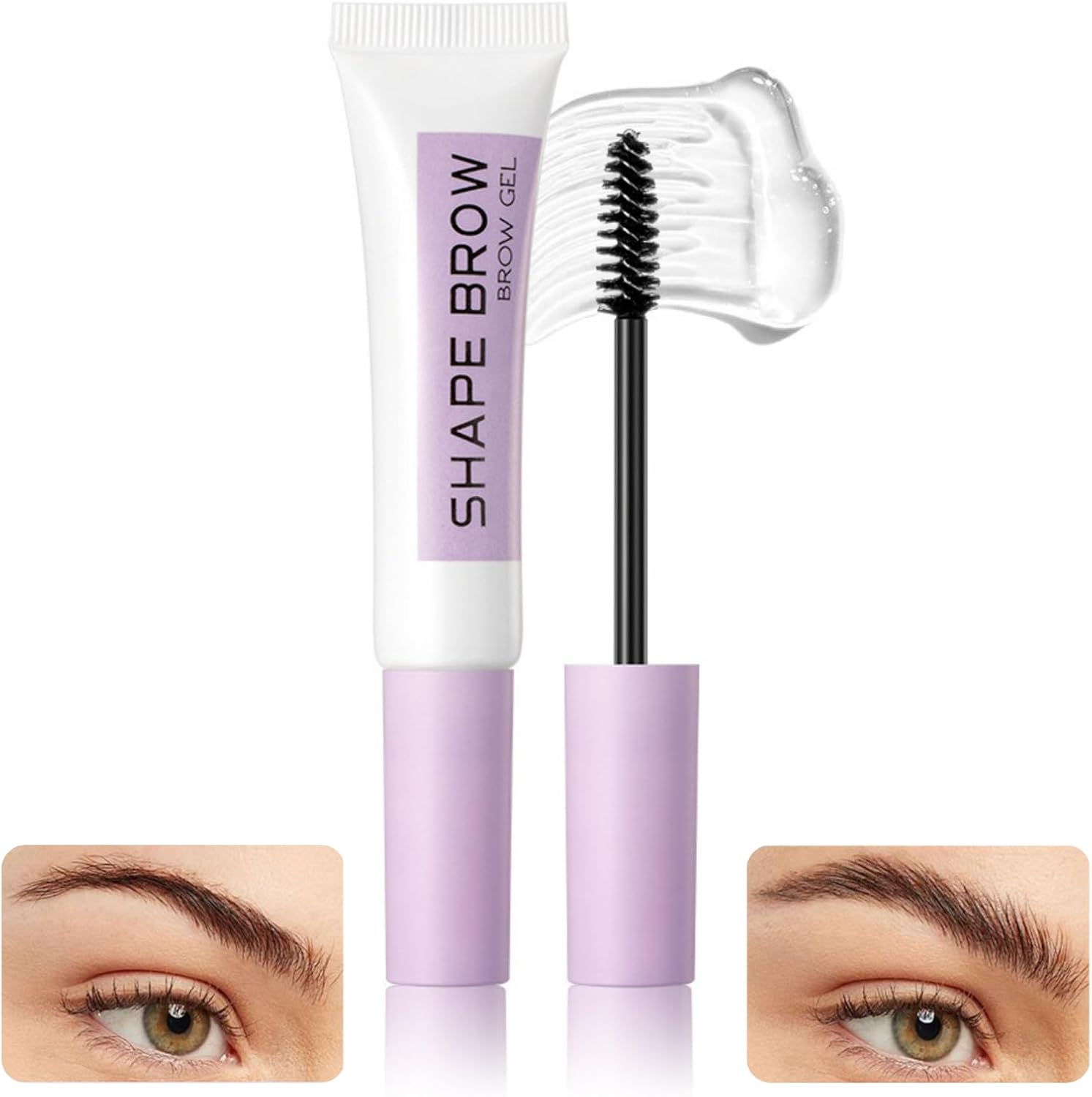 SHEBEEDO Clear Eyebrow Gel Instant Brow Styler Brow Gel Longwear Eyebrow Gel Clear Brow Glued For Brows & Edges Eye Brow Gel For Natural Eyebrow Styling Repair Laminated Brow Look For Styling Brows