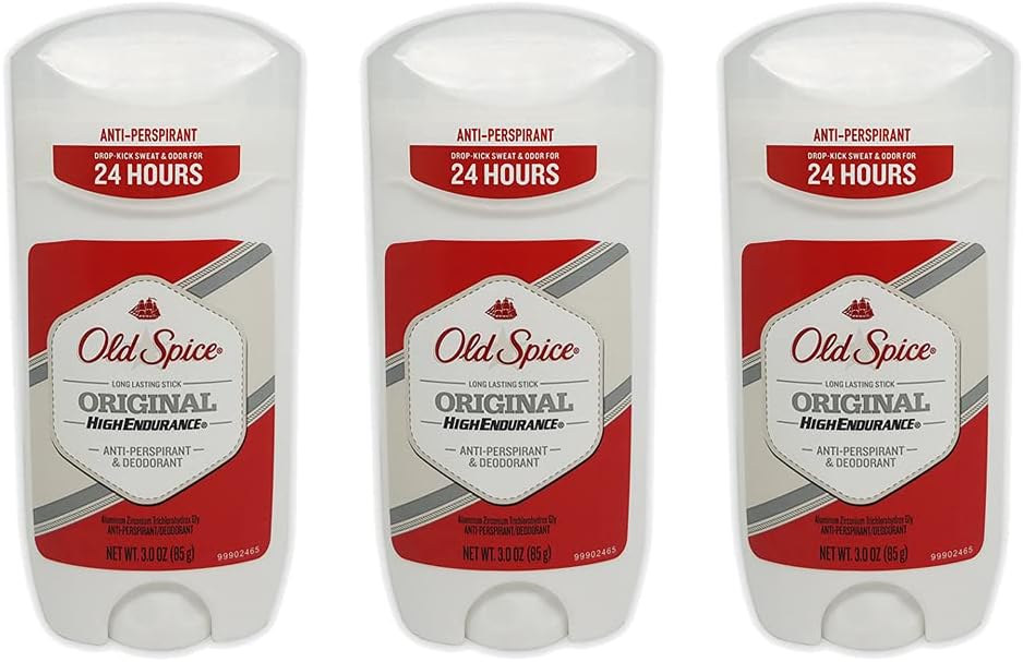 Old Spice High Endurance Anti-Perspirant & Deodorant, Original 3 oz (Pack of 3)