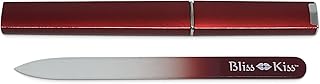 Bliss Kiss Simply Crystal Nail File - Large - Czech Glass - with case and Sleeve
