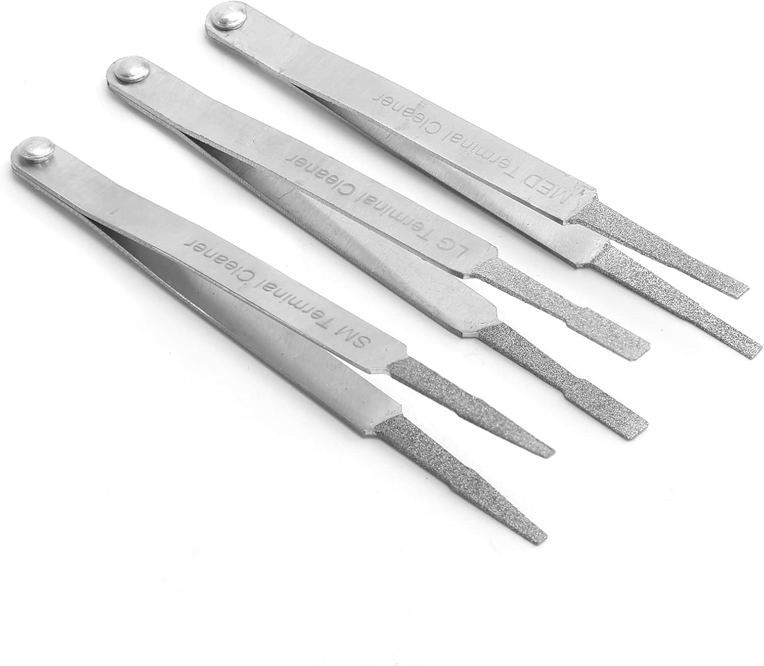 3Pcs Diamond Tip Electrical Connector Cleaner Set, Electrical Terminal Cleaner, Auto Repairing Hardware Tool for Small Electrical Spade Pin Connector