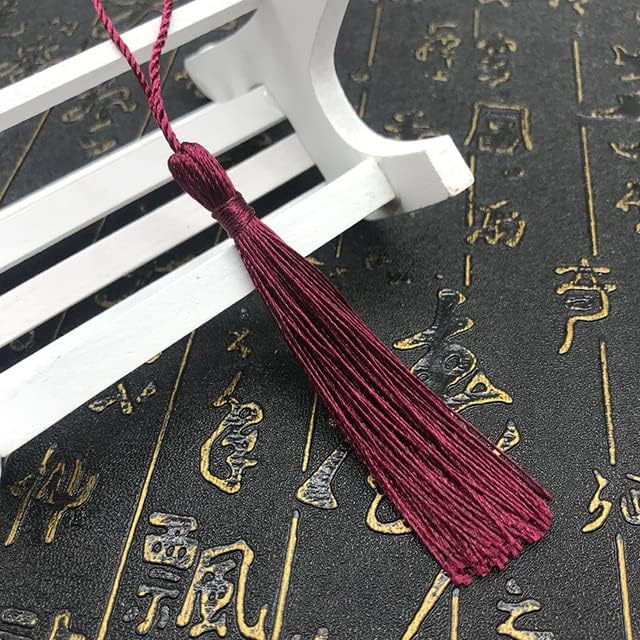 10-80Pcs 75mm Hanging Rope Tassel Fringe For DIY Key Chain Earring Hooks Pendant Jewelry Making Findings Accessories Tassels-30pcs Tassel,zao hong