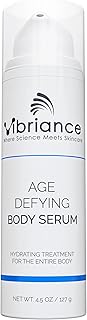 Vibriance Age Defying Body Serum, 4.5 Fl Oz - Anti Aging & Ultra Hydrating Serum - Infused with Hyaluronic Acid - Fast-Absorbing Skin Serum - Crepe Corrector for Wrinkles & Dryness
