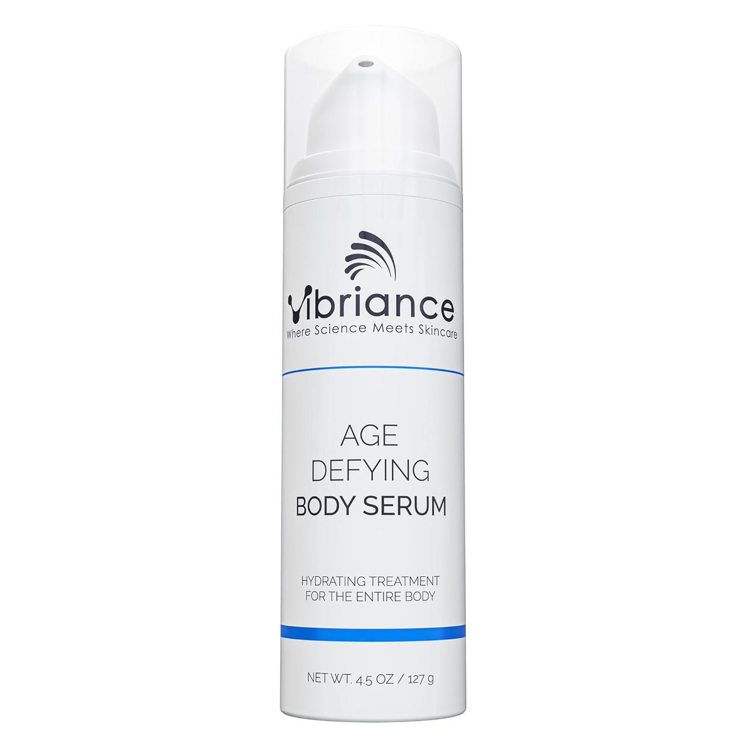 Vibriance Age Defying Body Serum, 4.5 Fl Oz - Anti Aging & Ultra Hydrating Serum - Infused with Hyaluronic Acid - Fast-Absorbing Skin Serum - Crepe Corrector for Wrinkles & Dryness