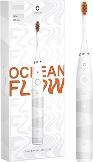 Oclean Electric Toothbrush for Adults, Sonic Toothbrush Soft Gum Care, Whitening, 180 Days Battery Life, IPX7 Waterproof, 76000 VPM Motor, USB C Rechargeable, White