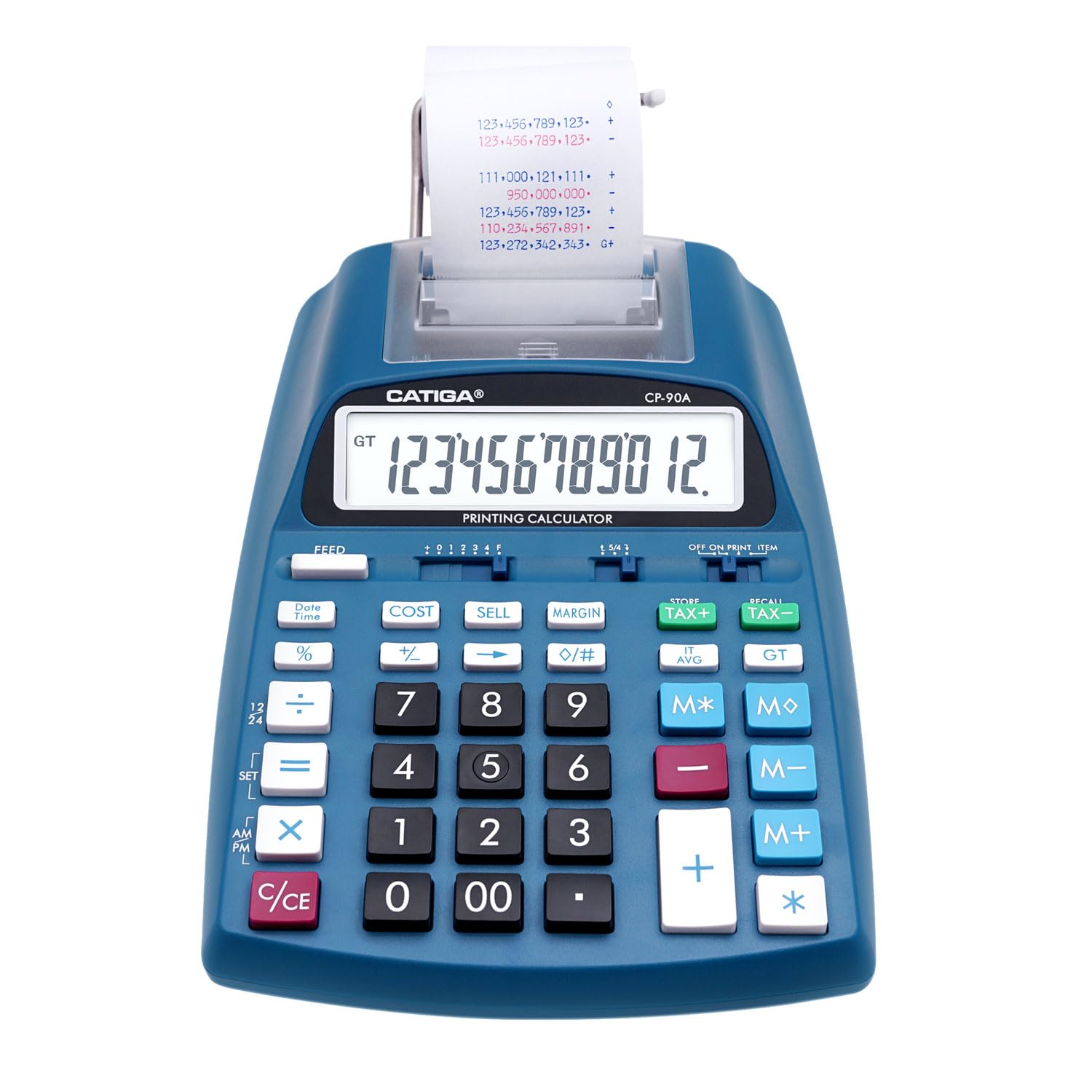CATIGA New & Upgraded 2025 Printing Calculator Adding Machine 10 Key, Desktop Home Office Calculator with Paper Roll Print Out, Accounting Business Finance
