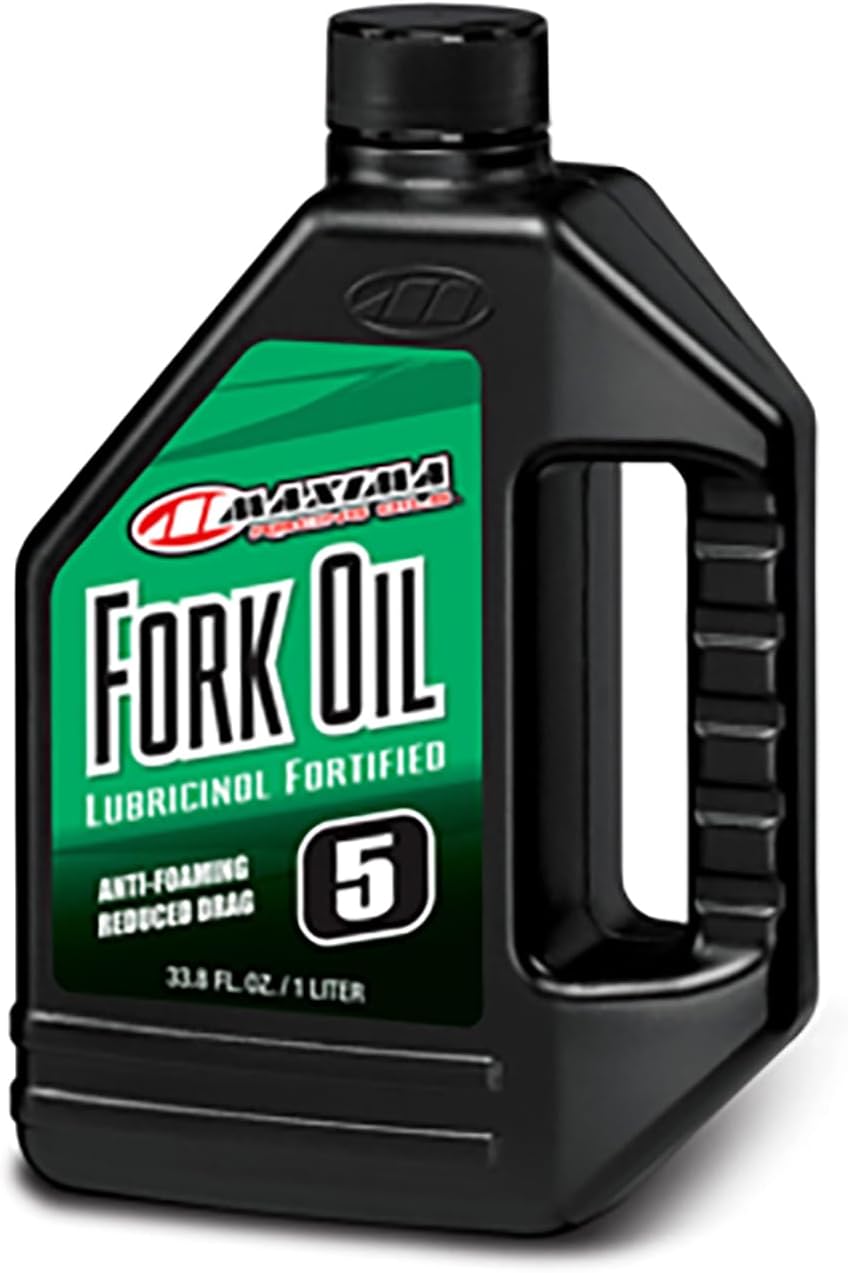 Maxima 54901 5WT Standard Hydraulic Fork Oil - 1 Liter Bottle
