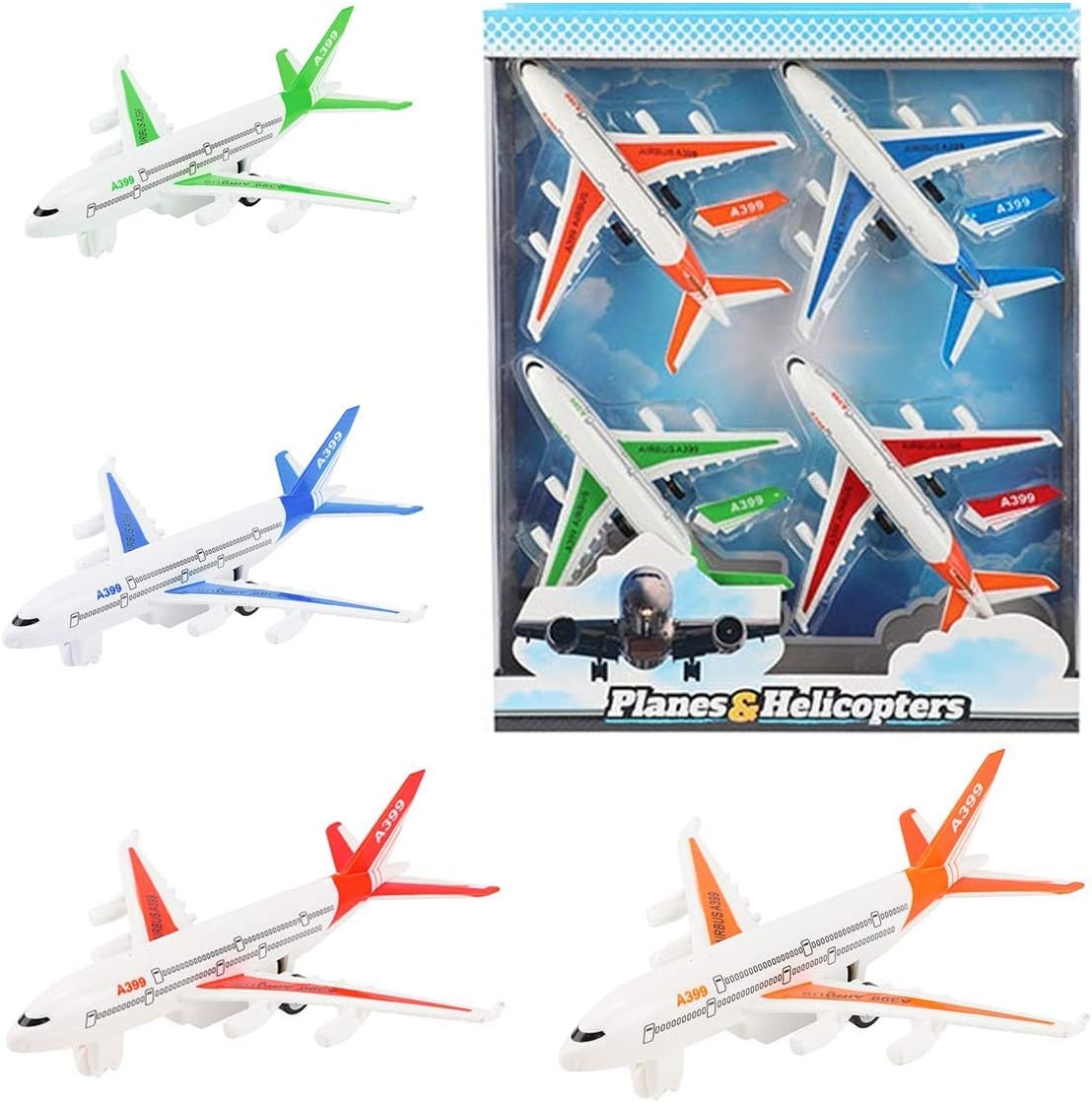 UMKYTOYS 4 Aeroplane toys Best Gift Set For Kids Toys For Boys And Girls Children's Air Plane Set