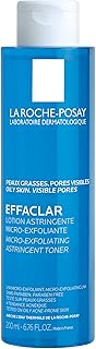 La Roche-Posay Effaclar Astringent Face Toner for Oily Skin, with Exfoliating LHAs to Minimize Appearance of Pores and Smooth Skin Texture, No Color(Packaging may vary)