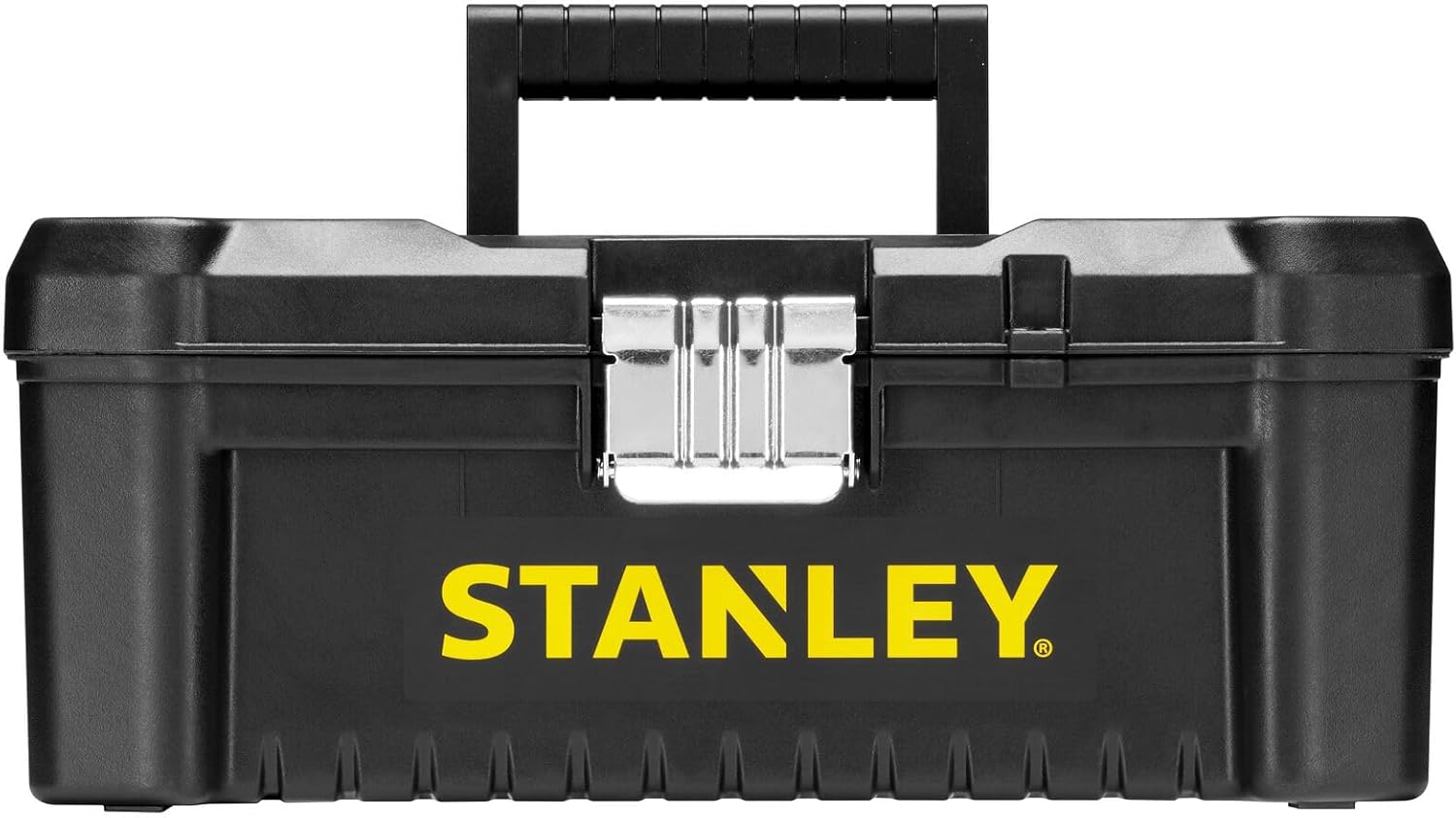 Stanley STST1-75515 Low Essential Tool Box, Black/Yellow, 12.5-Inch