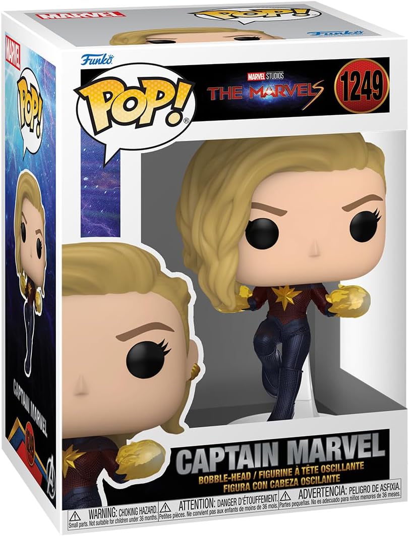 Funko POP! Vinyl: The Marvels - Captain Marvel - Collectable Vinyl Figure - Gift Idea - Official Merchandise - Toys for Kids & Adults - Movies Fans - Model Figure for Collectors and Display