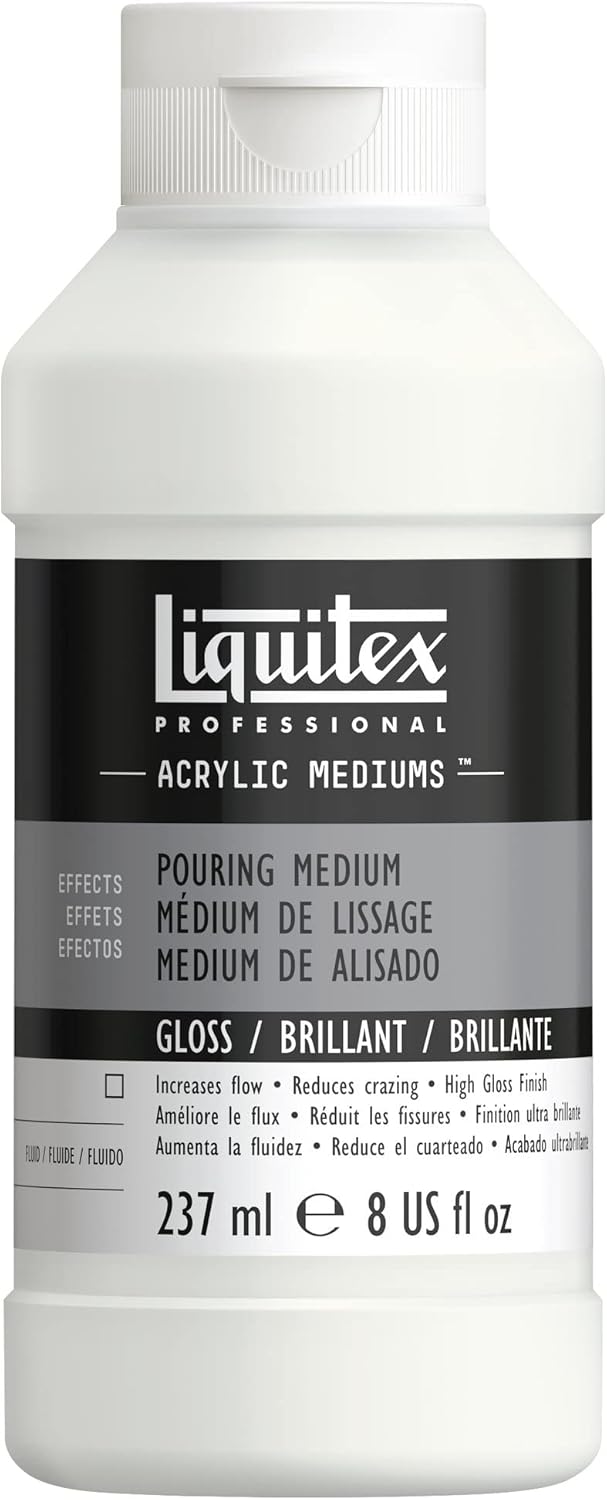 Liquitex Acrylic Professional Pouring Effects Medium for Acrylic Paint, Gloss, 237 ml