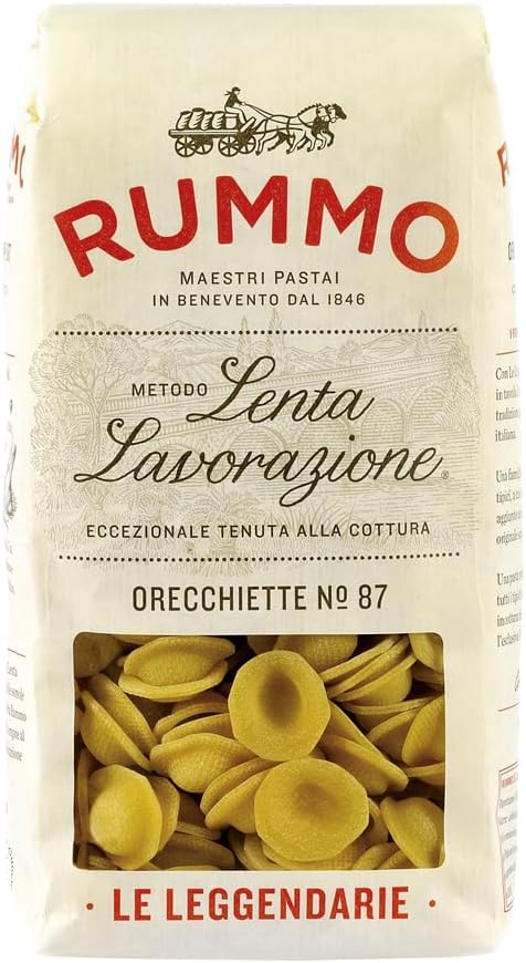 Rummo Orecchiette Pasta No.87 - Traditional Italian Ear-Shaped Pasta for a Perfect Culinary Experience, 500 g (Pack of 1)