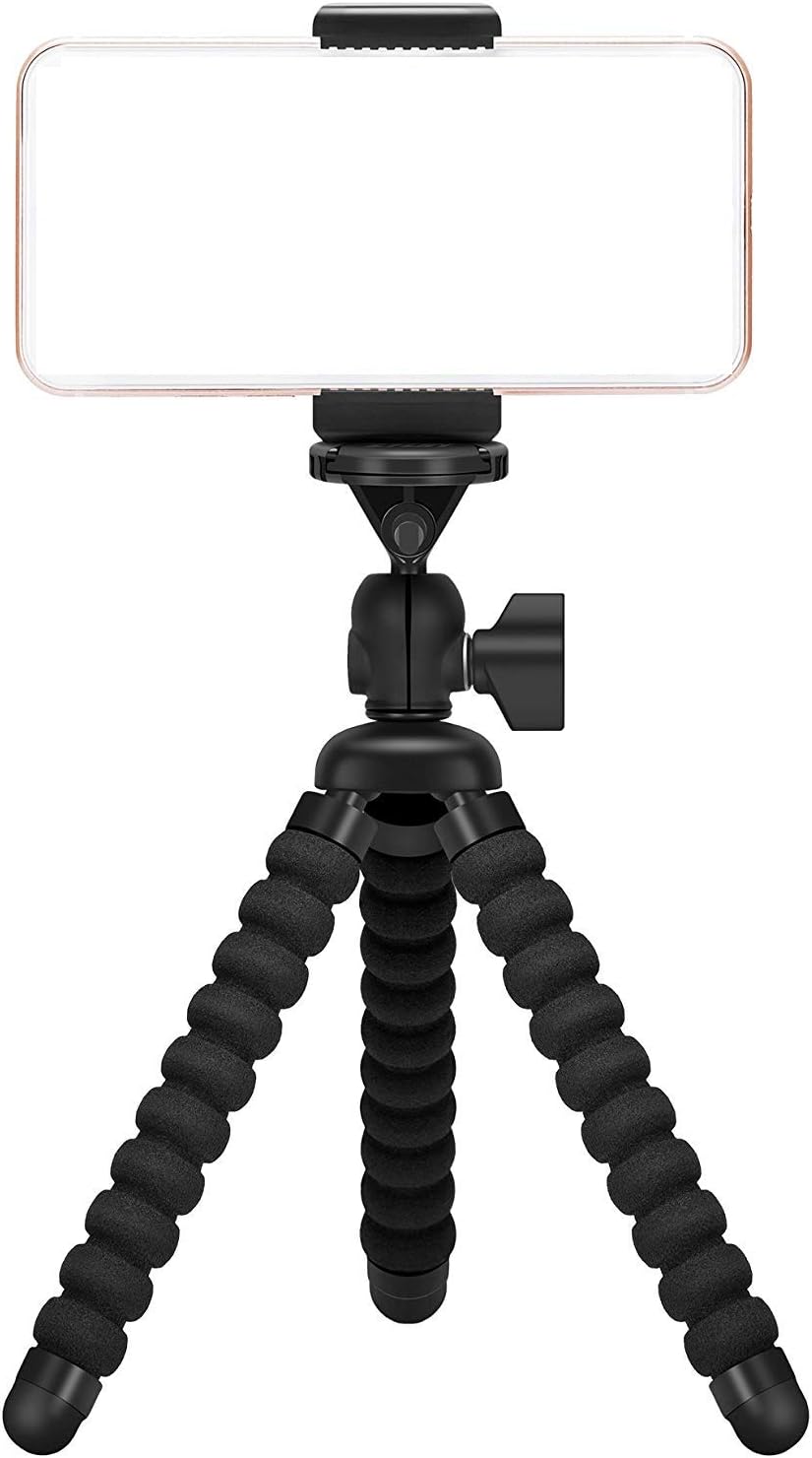 Ailun Phone Camera Tripod Mount/Stand Compact Phone Holder, Compatible for iPhone 16/15/14/13/12/11 and More Cellphone & Camera