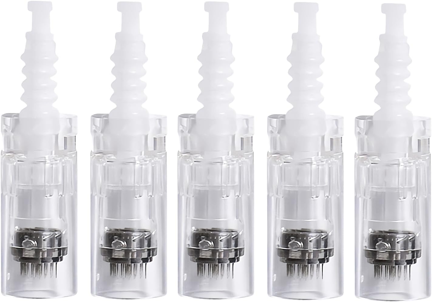 5Pcs 24 Pin Microneedling Pen Replacement Cartridges or Dr.pen M7/M5/N2/E30 Microneedling Pen Models, Original Disposable Replacement Parts Microneedling Cartridges Skin Care Accessories