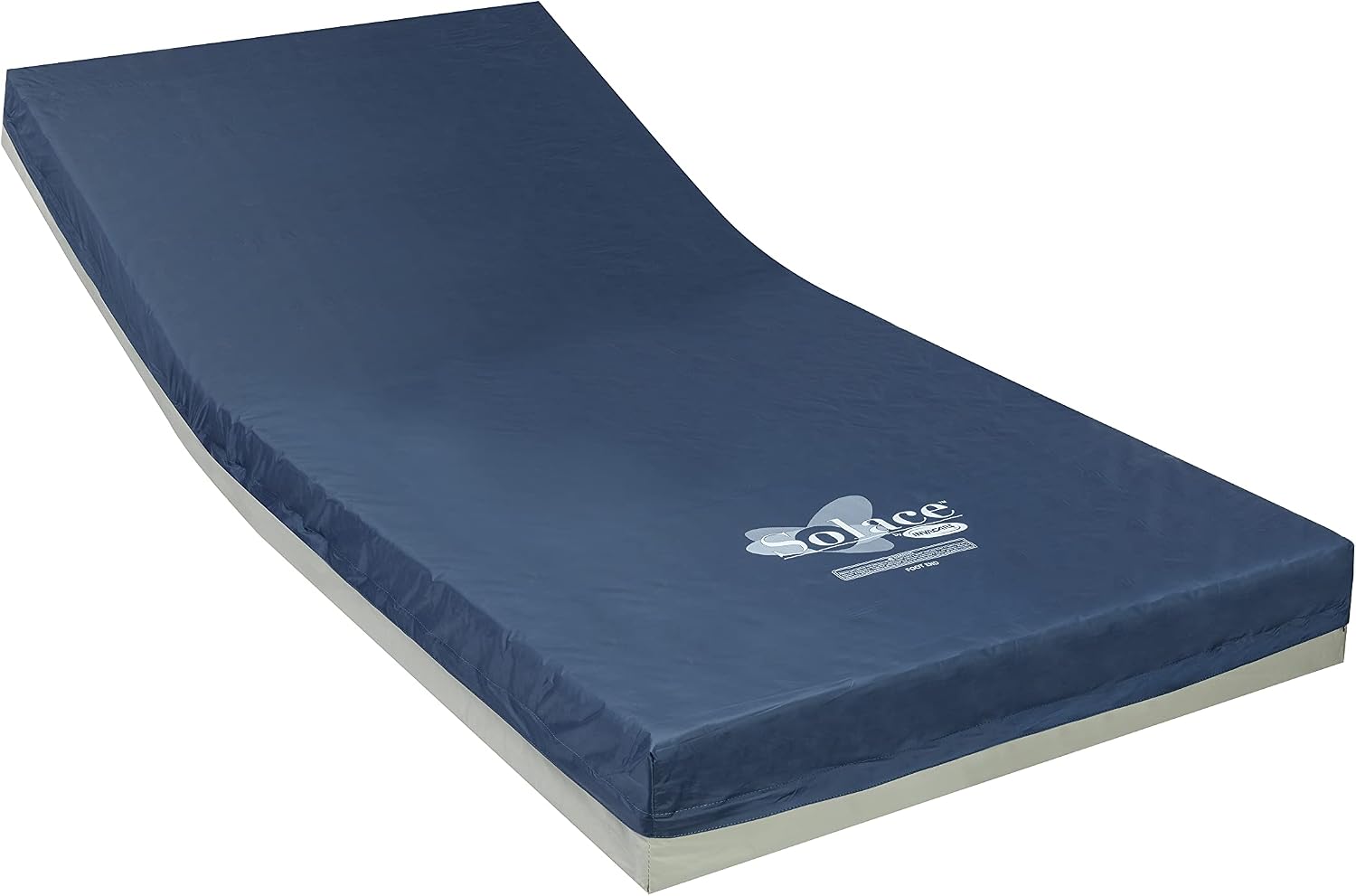 Invacare Hospital Bed Mattress, Solace Prevention Mattresses, Dual-Layer Foam with Zoned Pressure Relief, Fortress Cut Top, Fluid-Resistant Waterproof Cover & Welded Zipper, Made in USA (36"x80"x6")