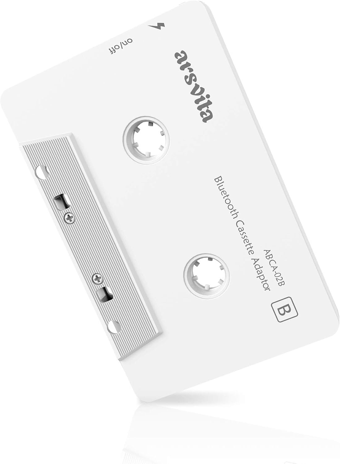 Arsvita Car Audio Bluetooth Cassette Adapter, Tape Player Bluetooth 5.0 Cassette Aux Adapter, White