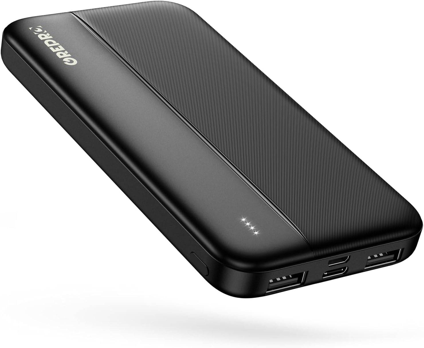 GREPRO PowerBank 10000mAh, 3A Portable Charger Power bank with Type-C + Micro 2 Input and 2 USB + 1 Type-C Output Ports for Smartphones, Tablets and More