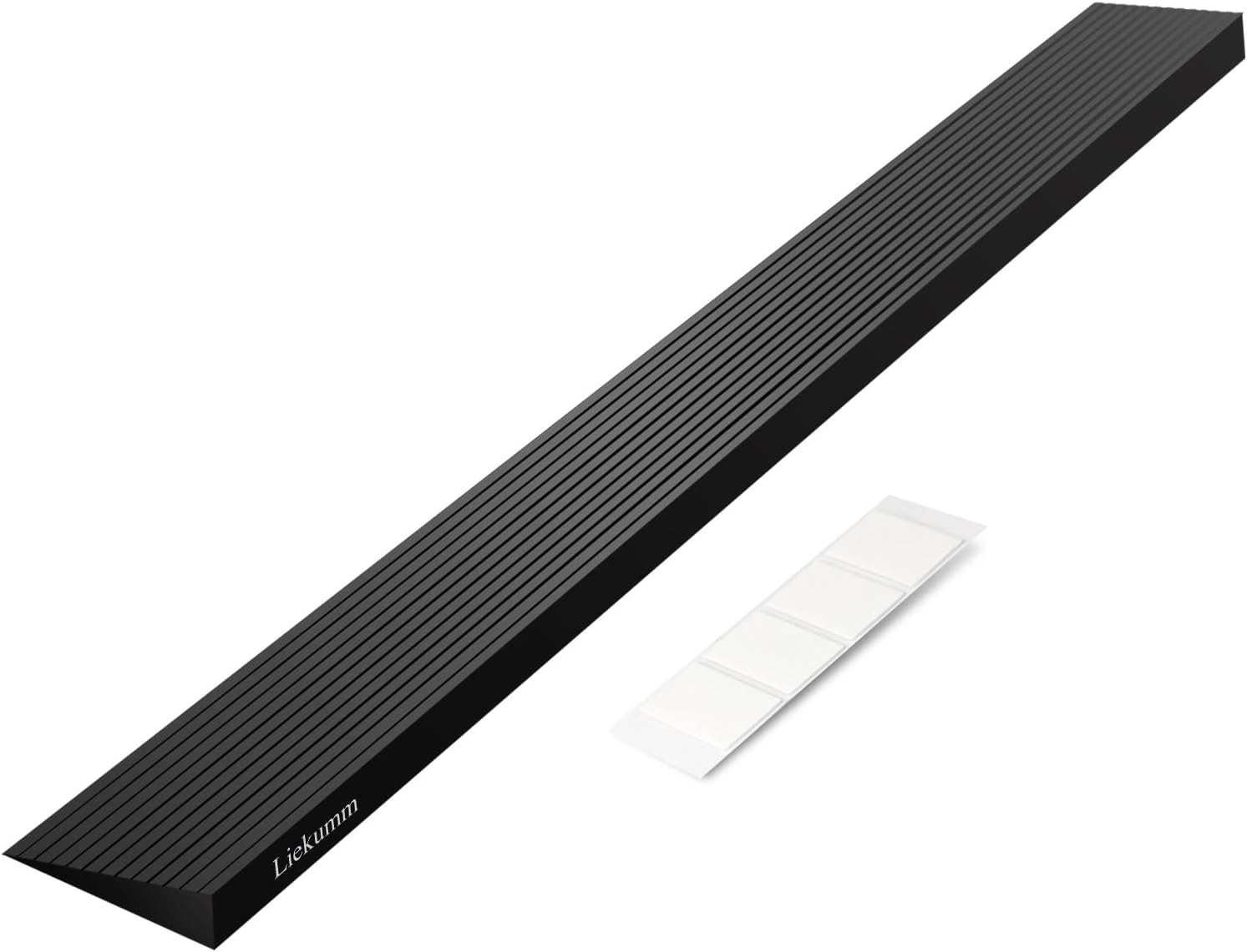 LIEKUMM 1" Rise Wheelchair Ramps for Doorways, 1500 LBS Capacity Wheelchair Threshold Ramps for Doorways, 35.4" Wide Non-Slip Driveway Curb Ramp for Home, Doorways, Curbs and Garage, Cuttable