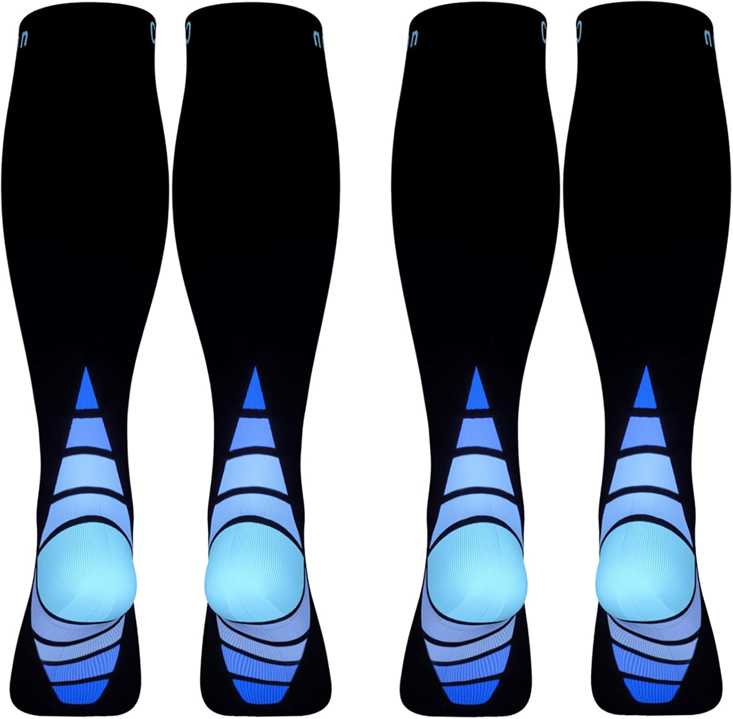 Calves Kelson (2 Pairs) Compression Socks/Stockings for Men & Women,Speed Up Recovery Circulation, Best Graduated Athletic Fit for Travel, Running, Nurses,Shin Splints, Flight,Maternity