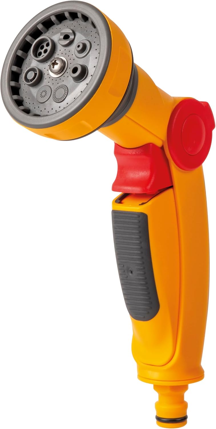 Hozelock Ltd 100-101-497 8 Jet Multi Spray Gun Plus, Yellow, 1917.22 cc