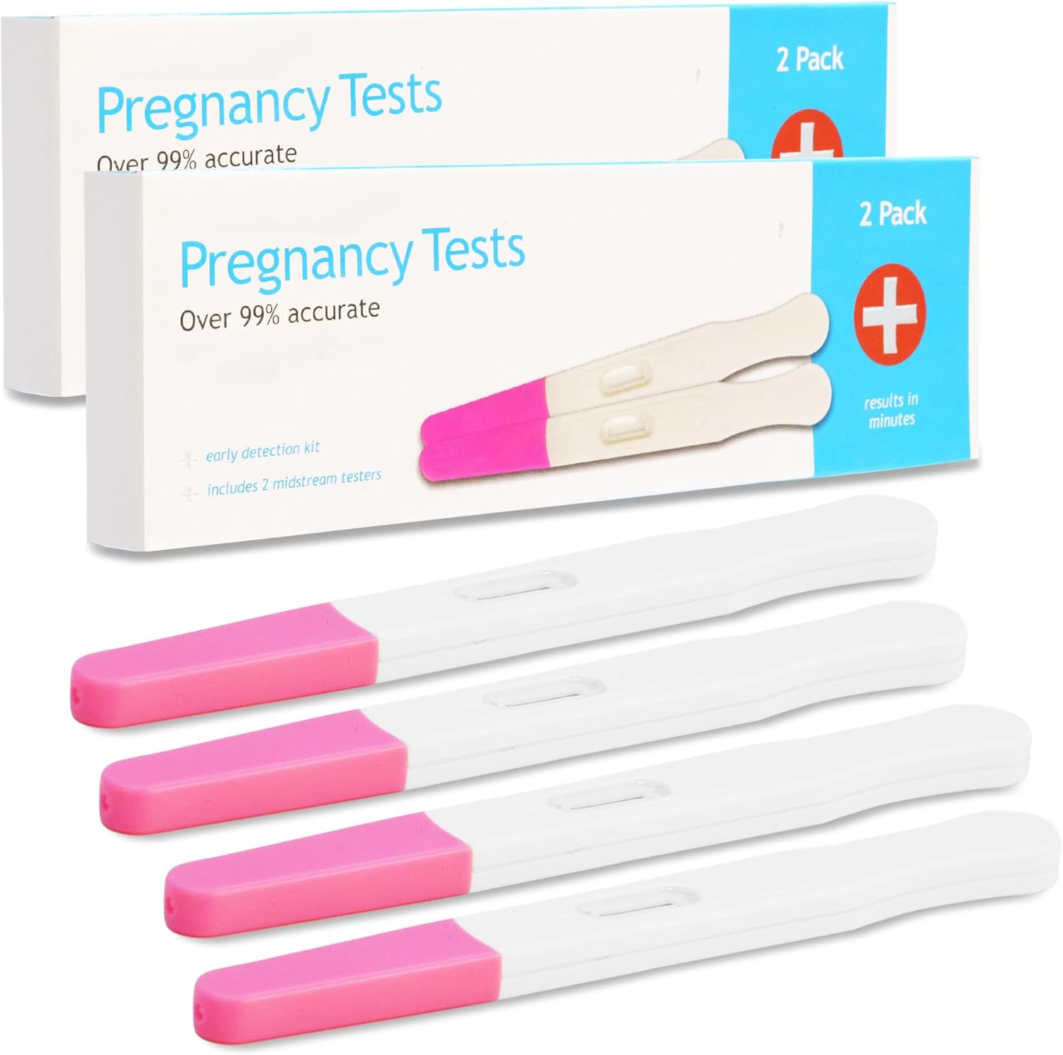 2 Pregnancy Tests - Early Response Home Testing Kit, Early Family Planning, Quick Result & Easy Detection, Over 99% Accuracy
