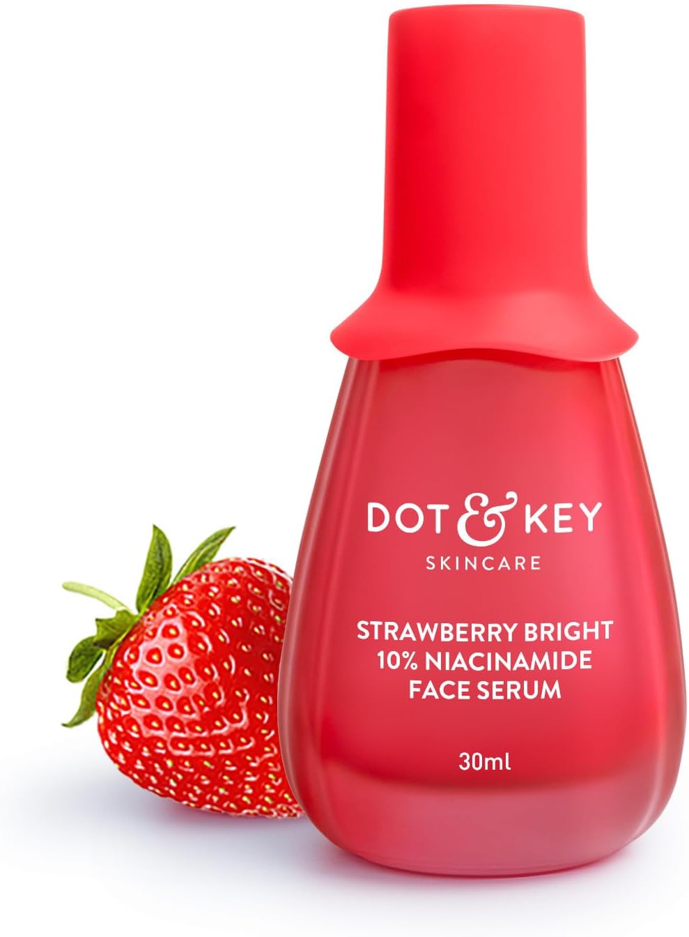 DOT & KEY 10% Niacinamide + Strawberry Face Serum with Vitamin B12 & Hyaluronic Acid | Fades Dark Spots, Hyperpigmentation & Dullness | Hydrates, Smooths & Minimizes Pores | 30ml