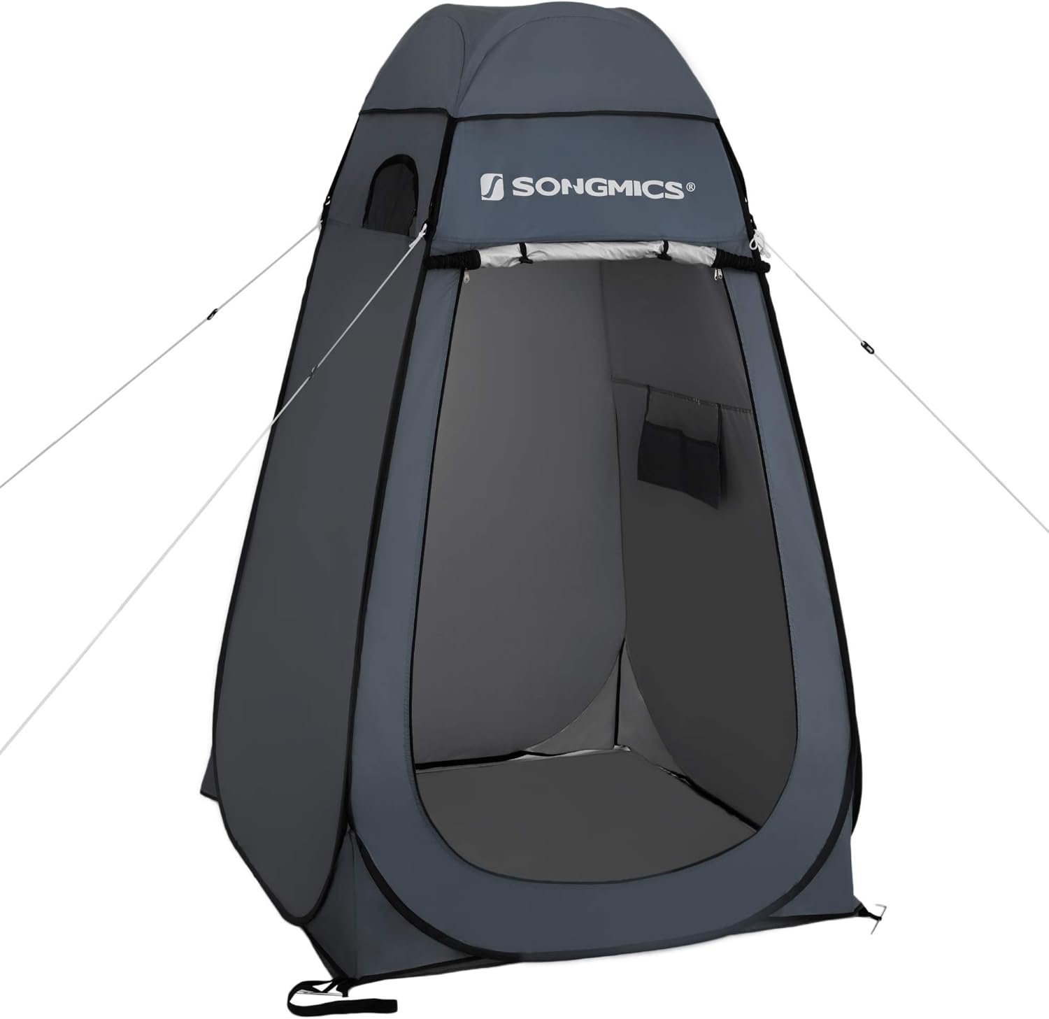 SONGMICS Portable Pop up Tent, Dressing Room Privacy Shelter, for Outdoor Camping Fishing Beach Shower Toilet, with Zippered Carrying Bag