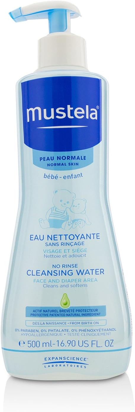 Mustela No Rinse Cleansing Water, 500 ml (Pack of 1)