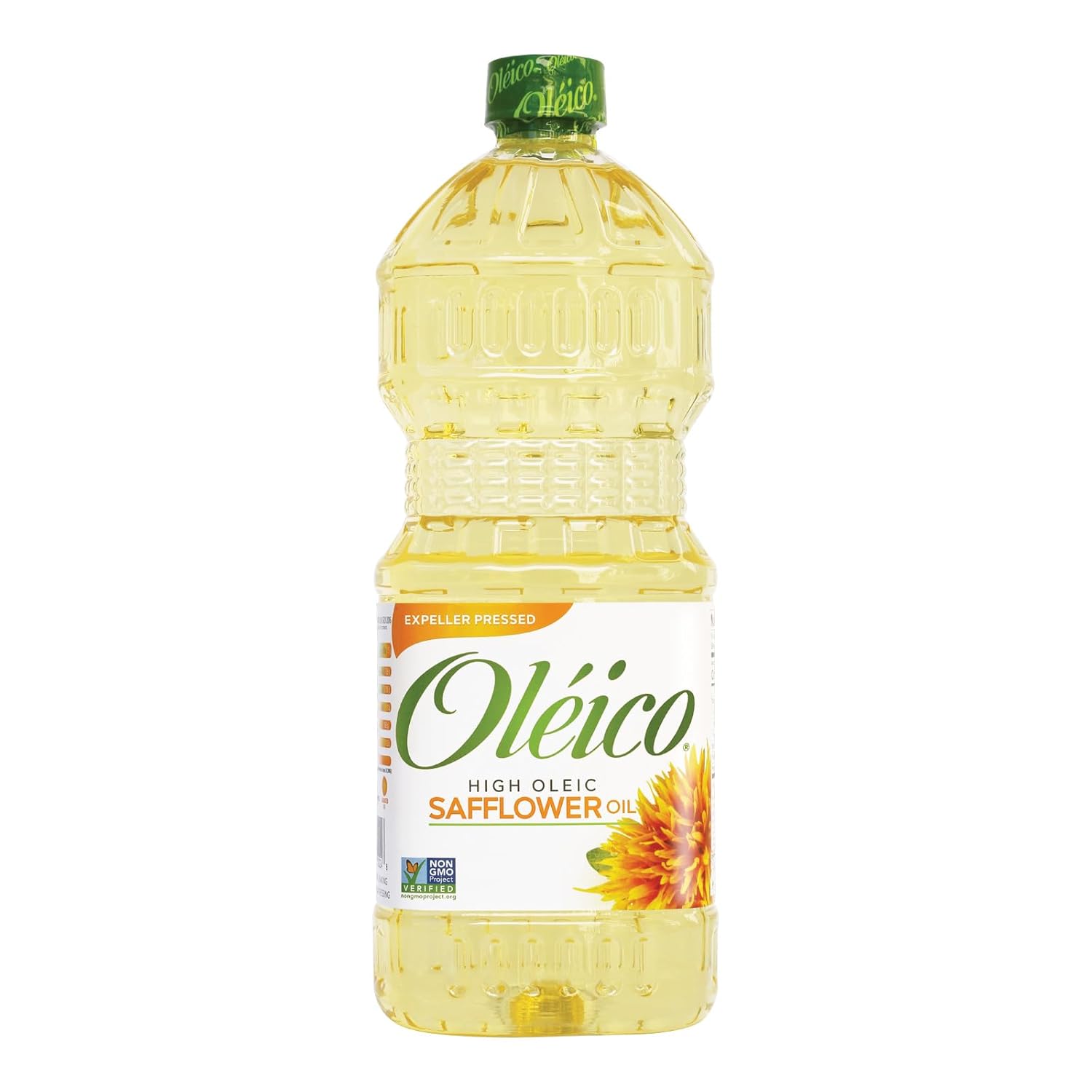 Oleico - High Oleic, Non GMO Certified, Kosher Verified, Expeller Pressed, High Heat Stable Safflower Oil, Bottle of 32.3 fl oz