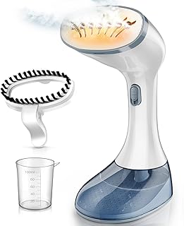 Steamer for Clothes, 1800W Fast Heat-up Clothes Steamer Handheld Garment Steamer with 3 Steam Settings, 380ml Water Tank, 9.8' Cord, Portable Travel Steam Iron for Removes Wrinkle Safe on All Fabrics