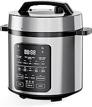 DUMOS 12-in-1 Electric Pressure Cooker 6 QT Stainless Steel Multi Cooker Electric for Pressure, Rice, Steamer, Yogurt Maker, Slow Cook,Meat Stew, Cake, Porridge, Multigrain