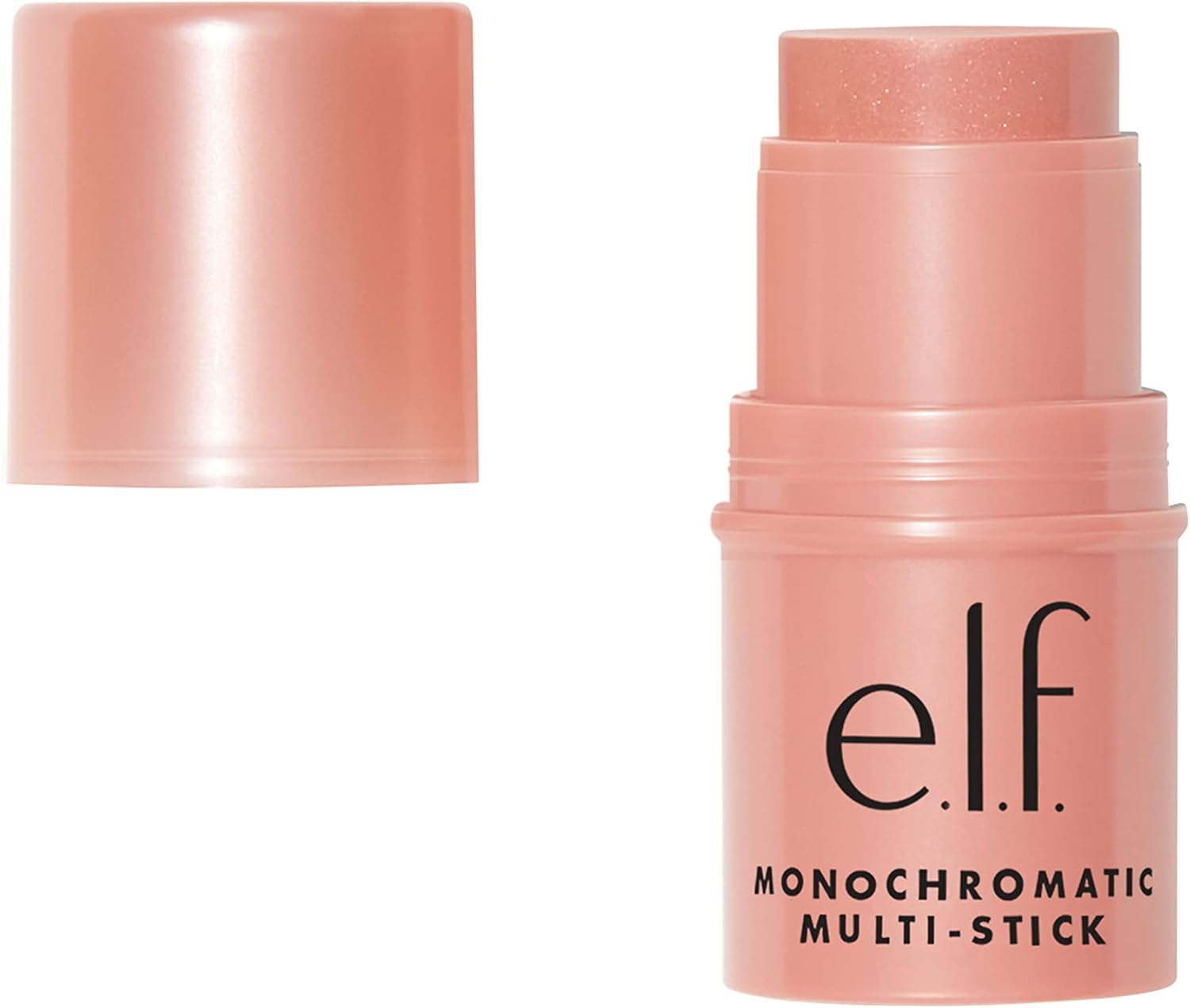 e.l.f. Monochromatic Multi Stick, Luxuriously Creamy & Blendable Colour, For Eyes, Lips & Cheeks, Glistening Peach, 0.155 Oz (4.4g)