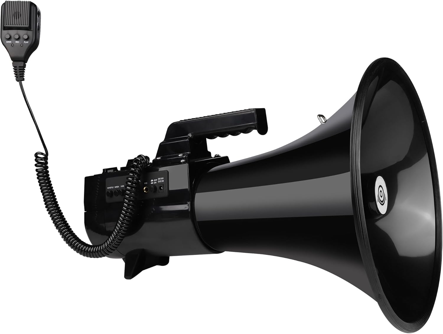 My Mealivos75W 2000 Professional Yard Sound Range Heavy PA Bullhorn Megaphone Speaker, Adjustable Volume, Loud Hand Held Megaphone, Outdoor Activities, Coaching, Football, Baseball, Hockey…