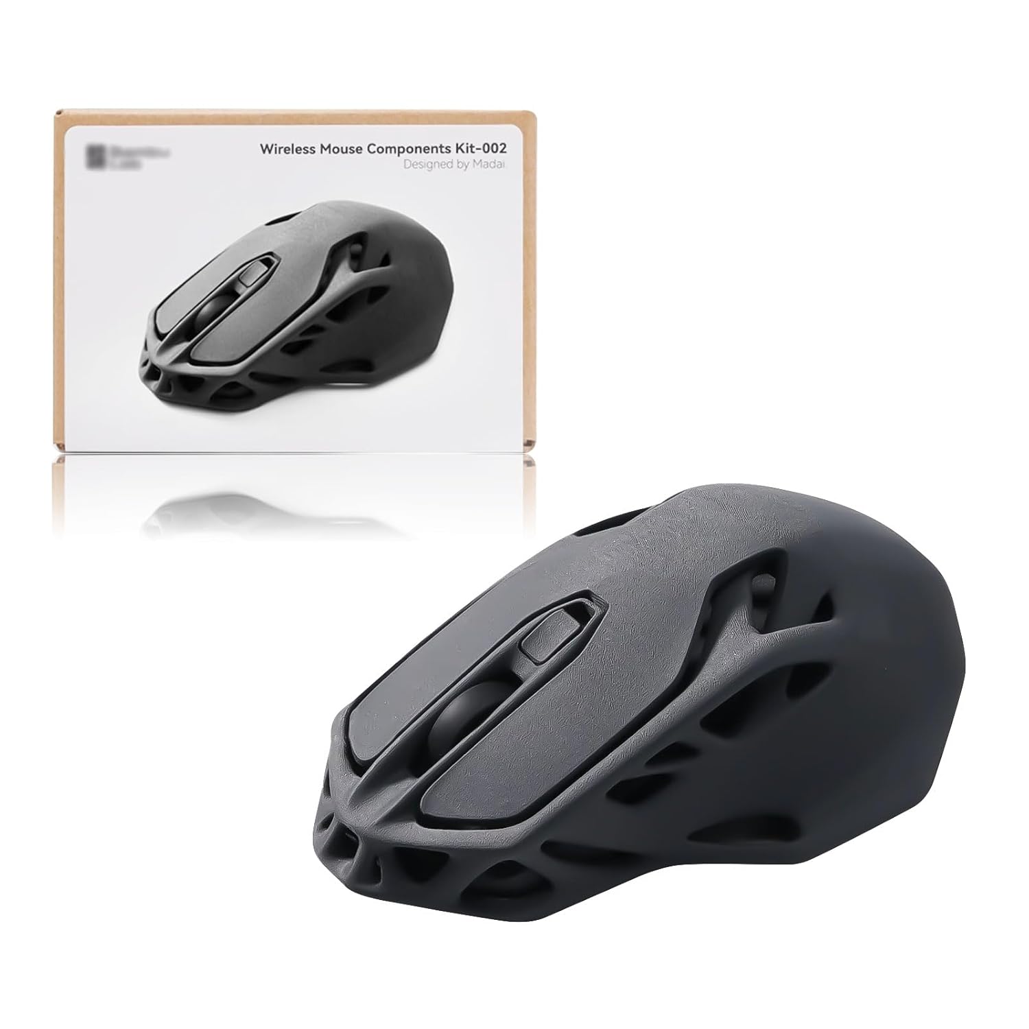 Original Bamboo Lab Makerworld MH002 3D Printed Wireless Mouse Model Components DIY Creative Models-Compatible with Bambu Lab P1P/P1S,A1/A1 Mini,X1/X1C/X1E 3D Printers-Prints NOT included