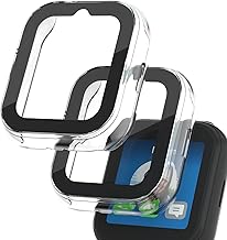 Compatible with Sync UP Kids Watch 2 Screen Protector, 2Pack Hard PC and Tempered Glass Case Cover for T-Mobile SyncUP Watch, Anti-Scratch and Touch Sensitive (Clear+Clear)