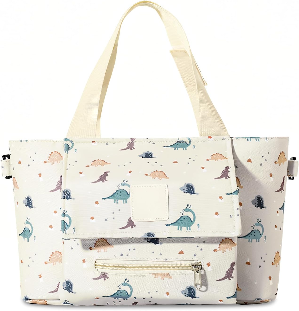 CMANLNYK Large Capacity Changing Bag - Light Comfort Cloth Nappy Bag for Pram, Travel Diaper Tote for Mum Dad, 33 x 21 x 12 cm, 300g