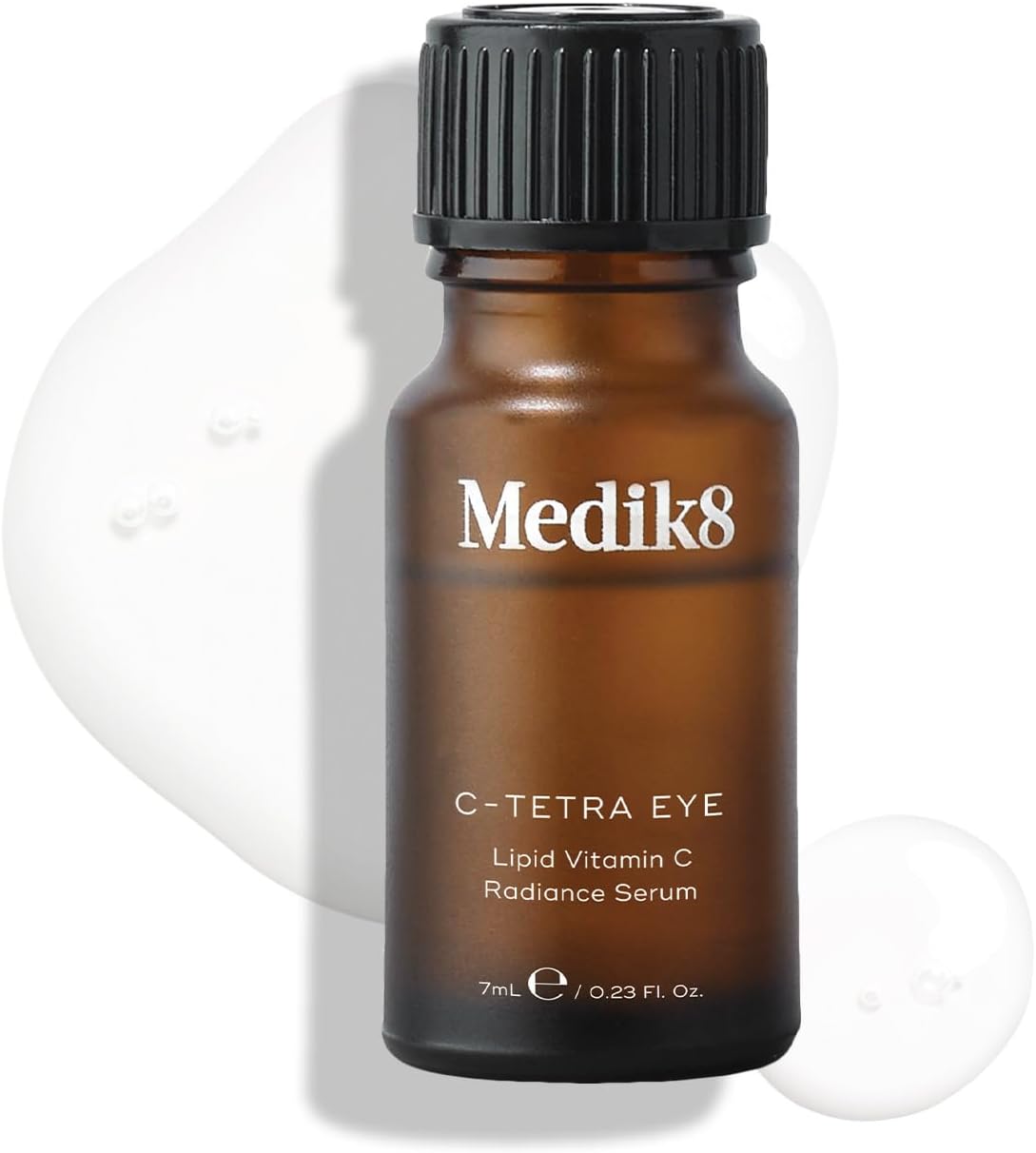 Medik8 C-Tetra Eye Serum - Lipid 14% Vitamin C Radiance Serum - For Visibly Brighter, Smoother & Energised Eyes - 7ml