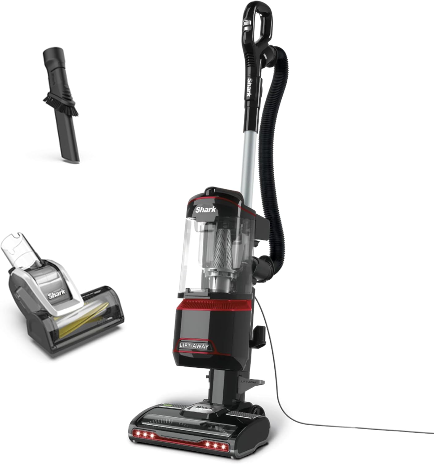 Shark NV602UKT, Upright Vacuum Cleaner, Red/Black, 750 W, 1.1 liters, 80 Decibeles