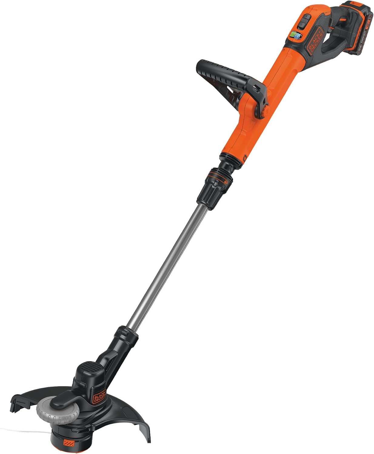 BLACK+DECKER POWERCONNECT Strimmer, Cordless 28cm String Grass Trimmer, STC1820PC-GB