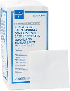 Medline - NON25444 Avant Gauze, Non-Woven and Non-Sterile Sponges, 4 X 4 Inch, 200 Count