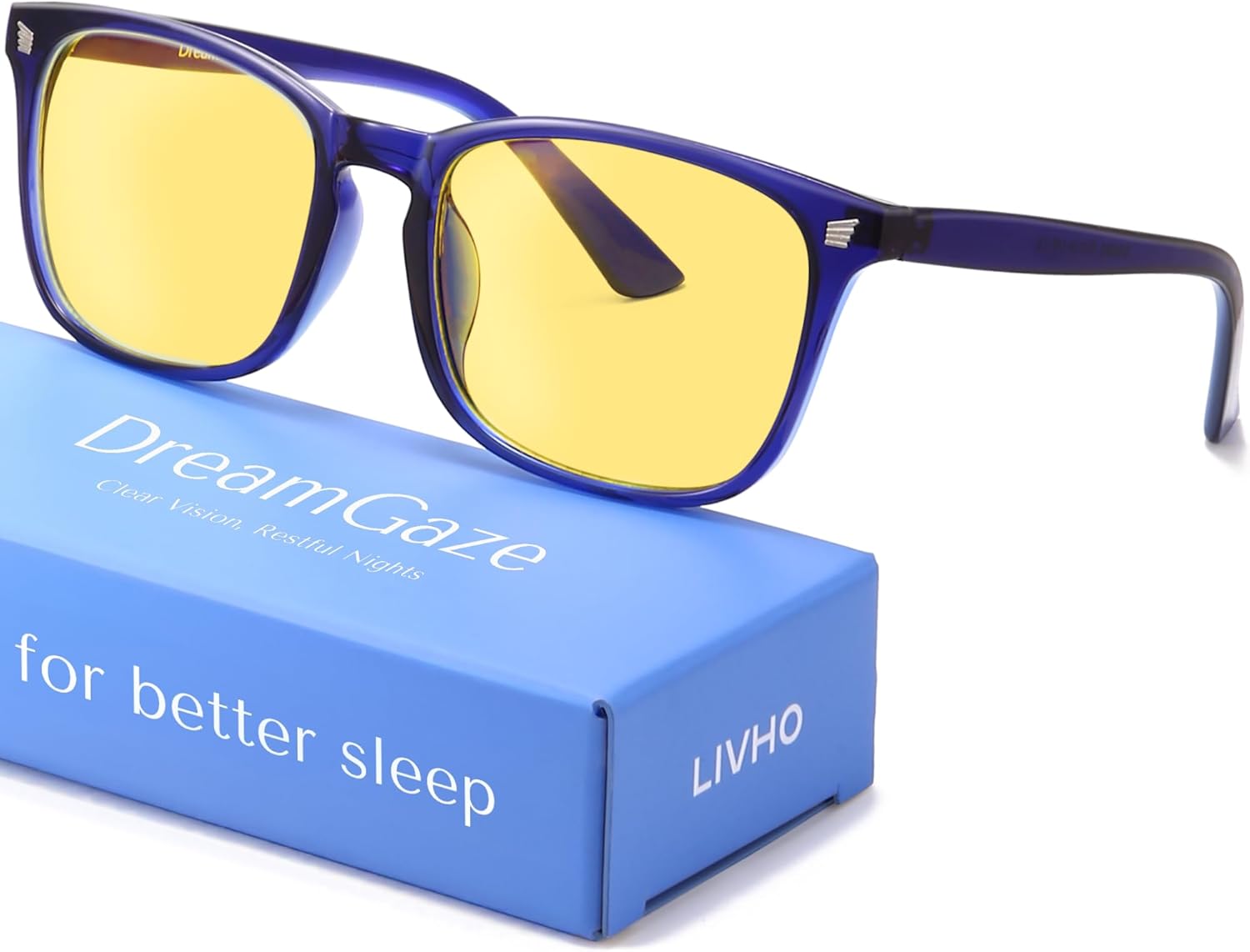 livho Gaming Blue Light Blocking Glasses for Better Sleep, Premium Night Driving, Computer Blockers for Man & Woman
