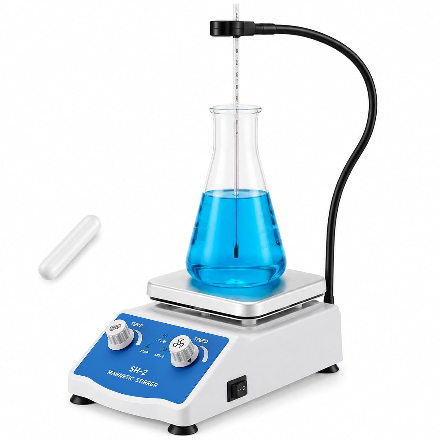 Magnetic Stirrer Hotplate 280°C 200W Ceramic Lab Stirrer 2000mL