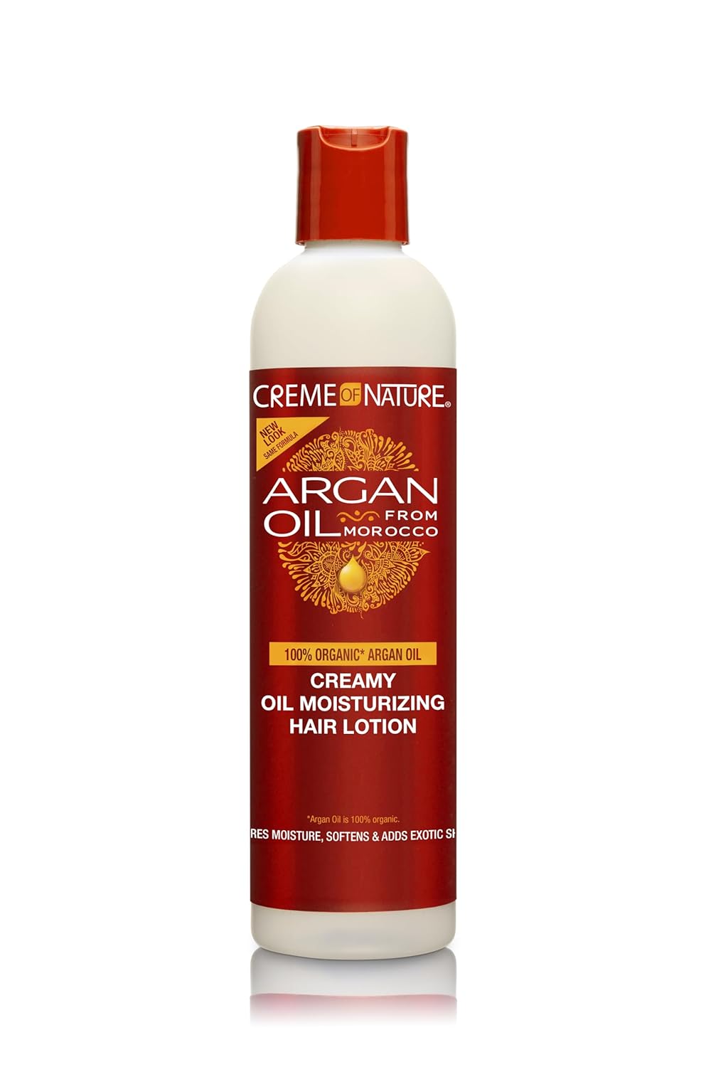 Creme of Nature, Argan Oil Hair Lotion, Creamy Oil Mousturizer to Help Restore Moisture and Add Shine, 8.45 Fl Oz