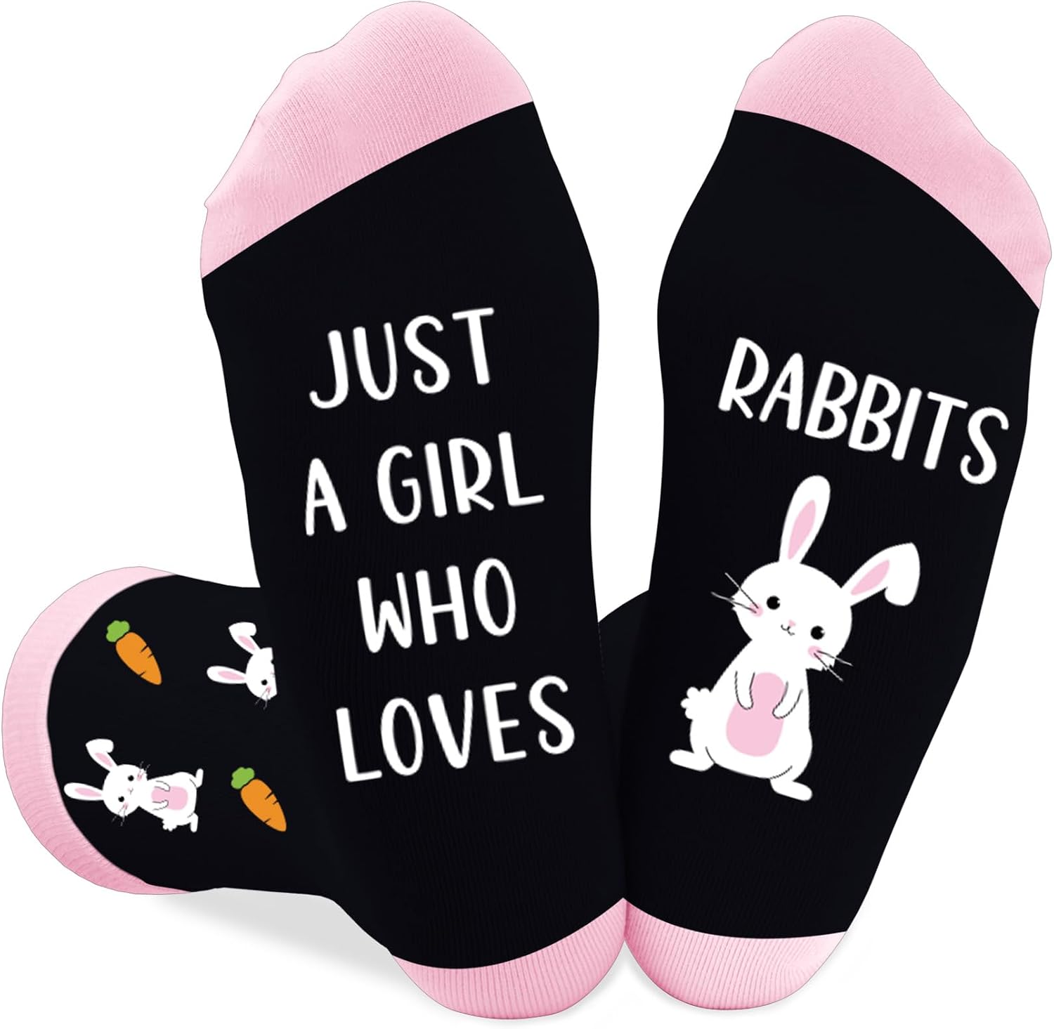 Bunny Gifts for Women and Girls Cute Funny Rabbit Lovers Themed Socks Accessories Presents Christmas Birthday Stocking Stuffers Xmas Galentines Mothers Day Easter Graduation Bunny Gift for Her