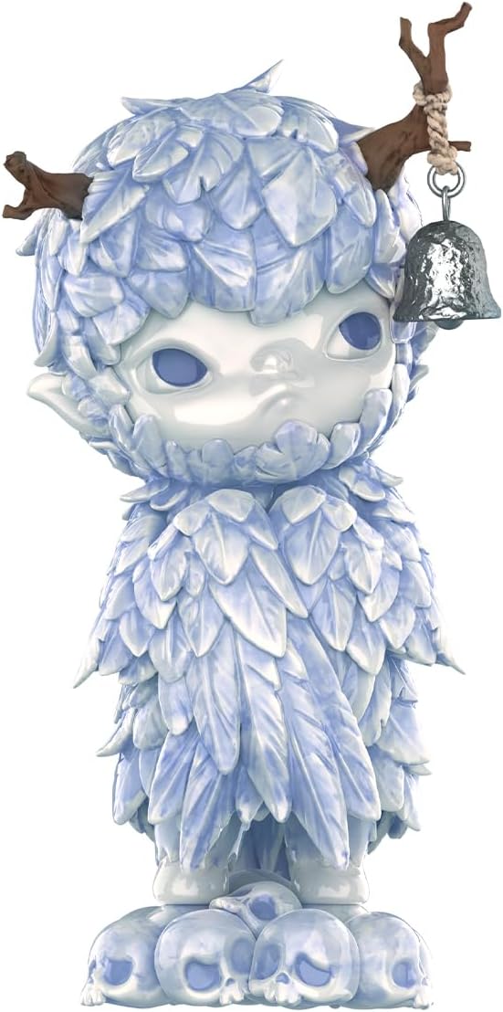 POP MART Hirono Ceramic Feather Figurine Premium Design Gifts for Women Fan-Favorite Collectible Chic Art Toy Action Figure