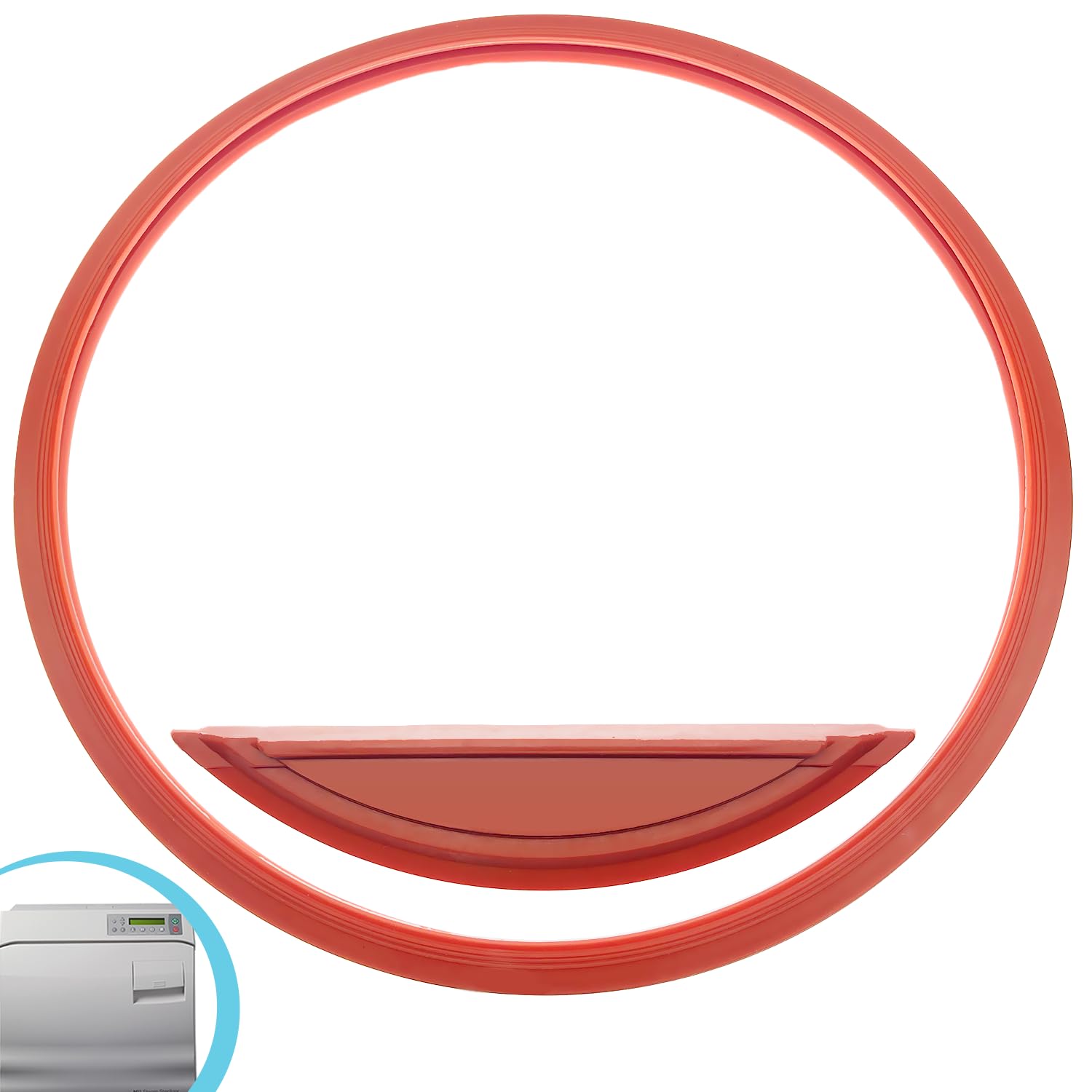 M11 Door Gasket Kit Fit for Midmark M11 Ultraclave & M11D Steam Sterilizers, Includes Door Gasket and Dam Gasket #053-0527-00# 002-0504-00, Made from 100% High Quality Synthetic Silicone