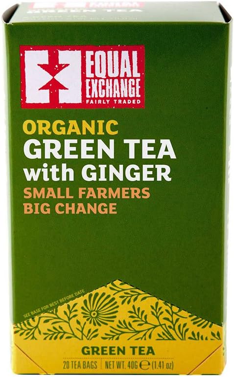 Equal Exchange Organic Green Ginger Tea, 1.05 Ounce