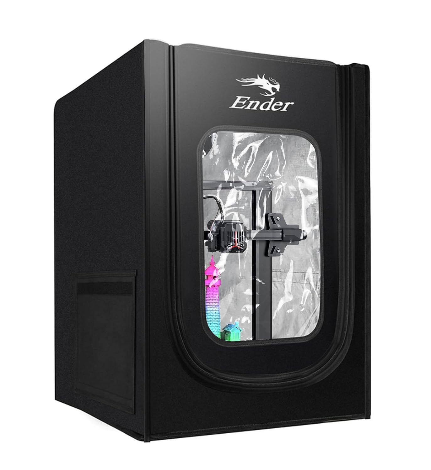 Creality Official Ender 3 Enclosure Fireproof and Dustproof Tent Protective Cover for Ender 3/3 Pro / 3 V2 / 3 Neo / 3V2 Neo / 3 V3 SE / K1 / K1C 3D Printer, Dimension 18.9 * 23.6 * 28.3"