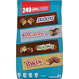 SNICKERS, TWIX, 3 MUSKETEERS & MILKY WAY Individually Wrapped Variety Pack Minis Chocolate Candy Bars Bulk Assortment, 67.2 oz Bag