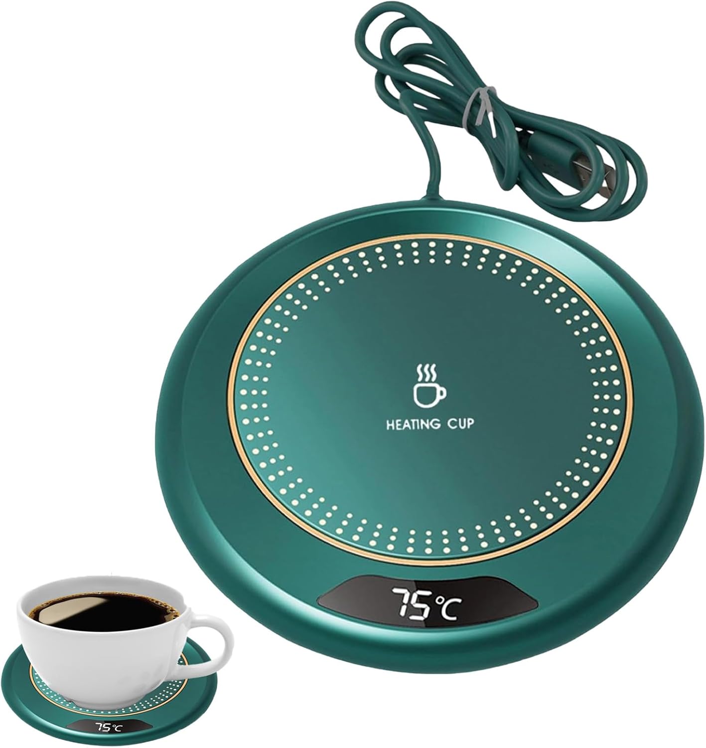 Mug Warmer for Desk,Mug Warmer Desk Accessories Coffee Mug Warmer 3-Speed Adjustment Portable Heater Intelligent Touch Suitable for Desktop, Office, Home Coffee Cup Heating